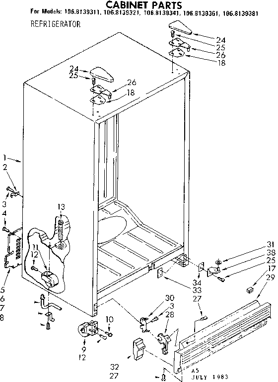 Cabinet parts