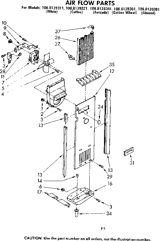 Air flow parts