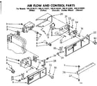 Kenmore 1068139321 air flow & control parts diagram