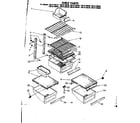 Kenmore 1068139580 shelf parts diagram