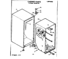 Kenmore 1068201230 cabinet parts diagram