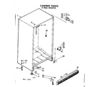 Kenmore 1068201610 cabinet parts diagram