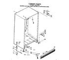 Kenmore 1068201630 cabinet parts diagram