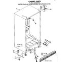 Kenmore 1068201632 cabinet parts diagram