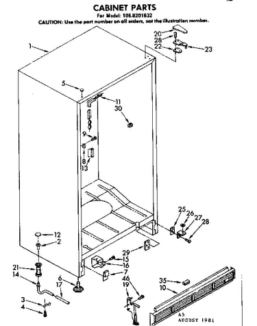 Cabinet parts