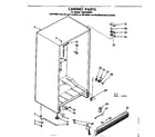 Kenmore 1068202031 cabinet parts diagram
