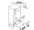 Kenmore 1068202050 cabinet parts diagram