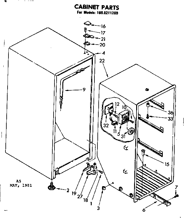 CABINET PARTS