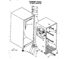 Kenmore 1068211280 cabinet parts diagram