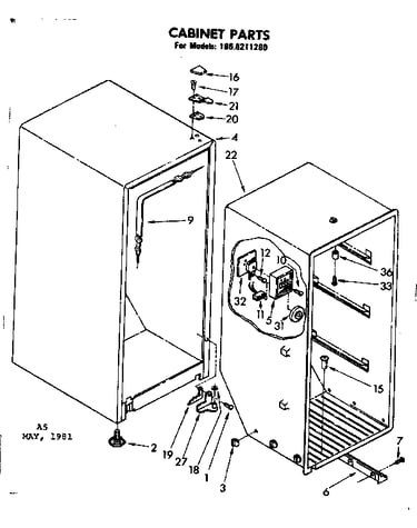 Cabinet parts