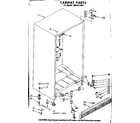 Kenmore 1068211651 cabinet parts diagram