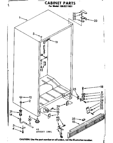 Cabinet parts
