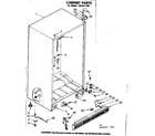 Kenmore 1068211661 cabinet parts diagram