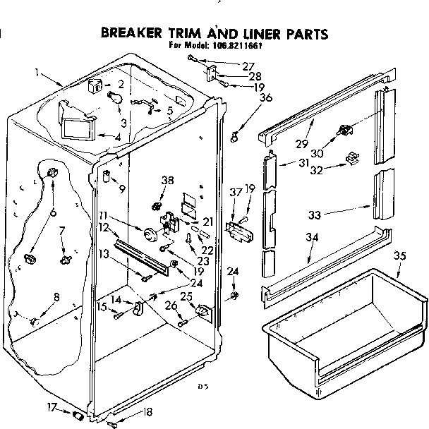 BREAKER TRIM AND LINER PARTS