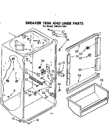 Breaker trim and liner parts