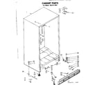 Kenmore 1068211681 cabinet parts diagram