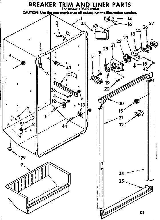 BREAKER TRIM AND LINER PARTS