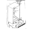 Kenmore 1068212080 cabinet parts diagram