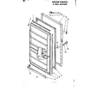 Kenmore 1068212080 door parts diagram