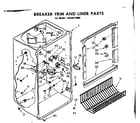 Kenmore 1068212080 breaker trim and liner parts diagram