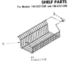 Kenmore 1068221330 shelf parts diagram