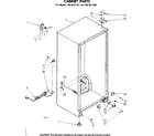 Kenmore 1068221381 cabinet parts diagram