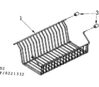 Kenmore 1068221332 shelf parts diagram