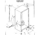 Kenmore 1068221510 cabinet parts diagram