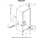 Kenmore 1068221511 cabinet parts diagram