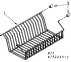 Kenmore 1068221512 shelf parts diagram