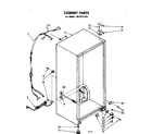 Kenmore 1068221530 cabinet parts diagram
