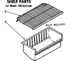 Kenmore 1068221530 shelf parts diagram