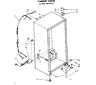 Kenmore 1068221531 cabinet parts diagram
