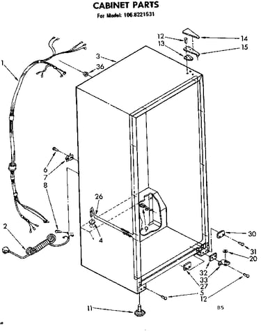 Cabinet parts