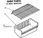 Kenmore 1068221531 shelf parts diagram