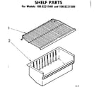 Kenmore 1068221580 shelf parts diagram