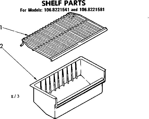 Shelf parts