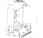 Kenmore 1068221680 cabinet parts diagram