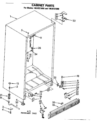 Cabinet parts
