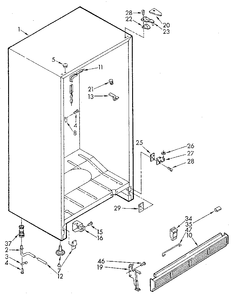 Cabinet part