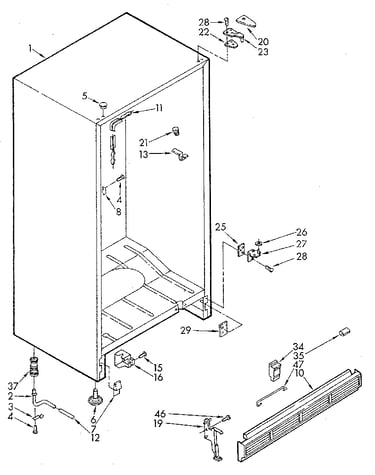 Cabinet part