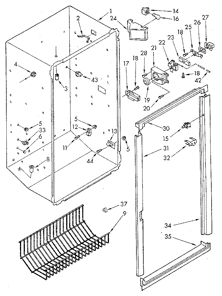 Breaker trim and liner parts