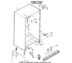 Kenmore 1068222041 cabinet parts diagram