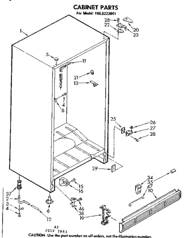 Cabinet parts