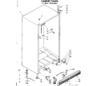 Kenmore 1068222044 cabinet parts diagram