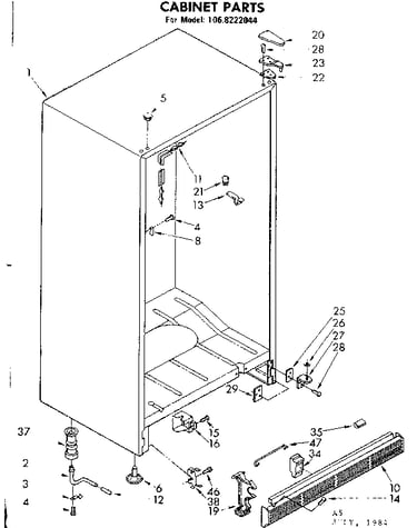 Cabinet parts