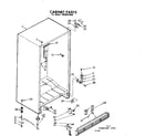 Kenmore 1068222050 cabinet parts diagram