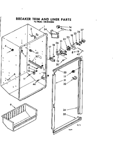 Breaker trim & liner parts