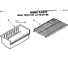 Kenmore 1068241330 shelf parts diagram
