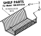 Kenmore 1068241510 shelf parts diagram